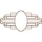Ekena Millwork Elizabeth Wood Fretwork Prcd Ceiling Medallion, Walnut, 26"W x 13"H x 7 1/8"IW x 12 3/8"IH x 1/4"T CMWP26X13X0250EBWA - alternate 1